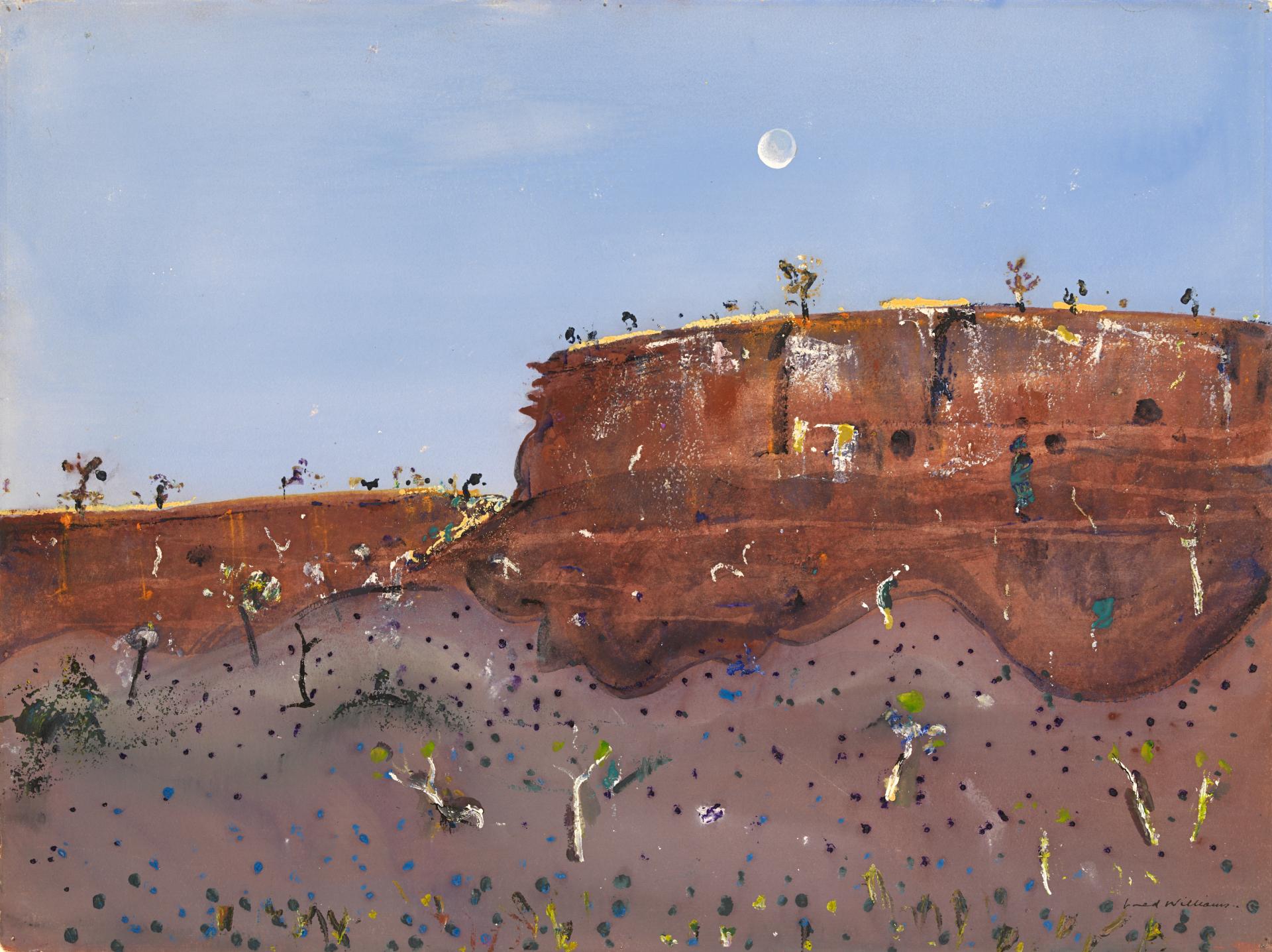 Shadow under Red Cliff (1979) From the National Gallery of Victoria. Estate of Fred Williams