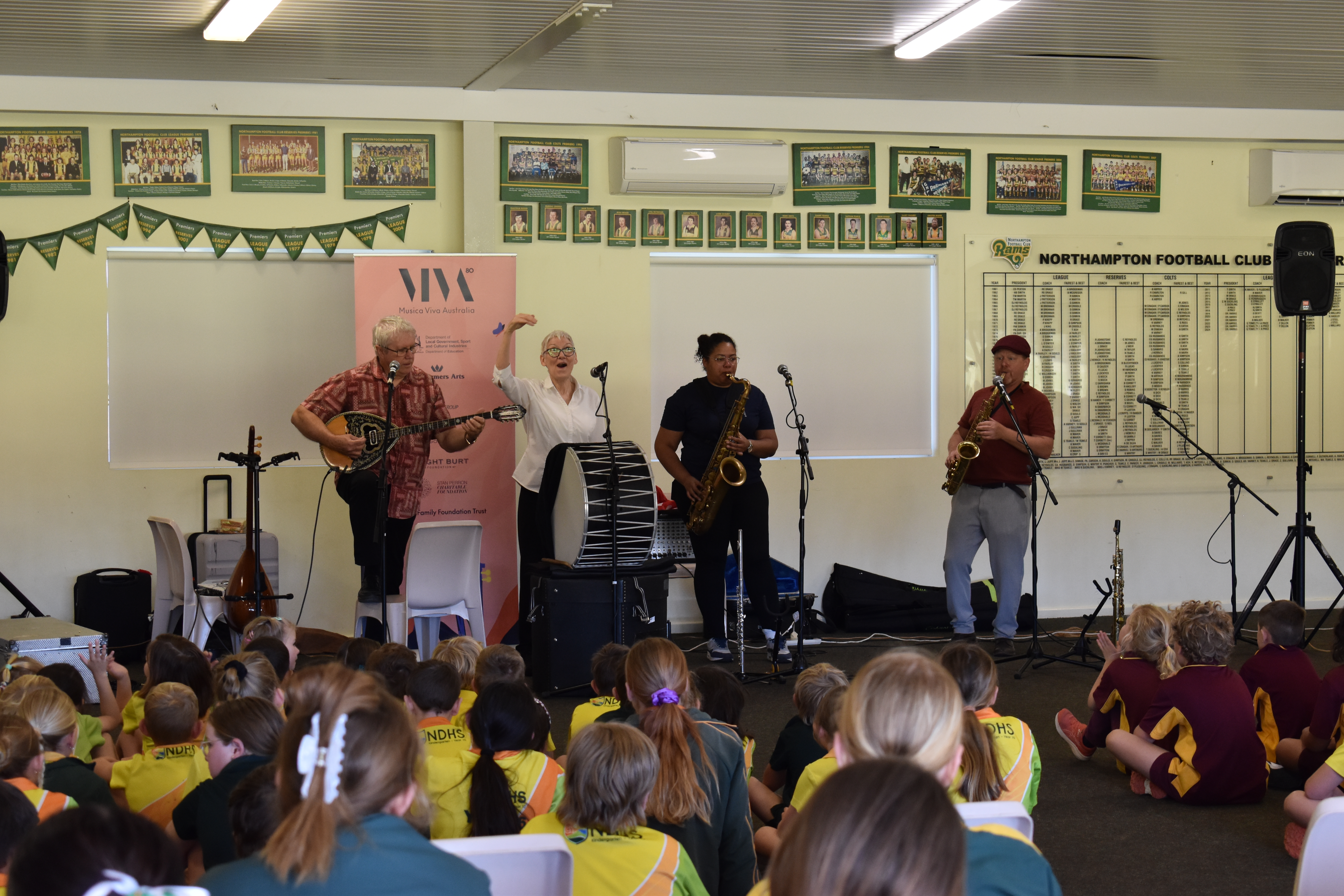 Music in My Suitcase performing at Northampton District High School